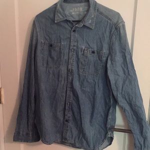 GAP Jean button down shirt